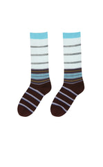 Socks / JNBY Striped Cotton Blend Mid-Crew Socks