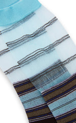Socks / JNBY Striped Cotton Blend Mid-Crew Socks