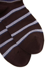 Socks / JNBY Striped Cotton Blend Mid-Crew Socks