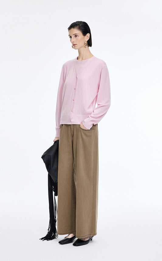 Sweater / JNBY Basolan Wool Long Sleeve Knit Pullover