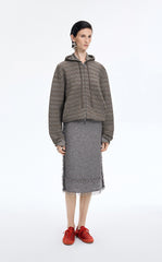 Sweater / JNBY Cotton Blend Hooded Cardigan Sweater