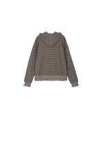 Sweater / JNBY Cotton Blend Hooded Cardigan Sweater