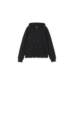 Sweater / JNBY Cotton Blend Hooded Cardigan Sweater