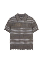 Sweater / JNBY Cotton Jacquard Short Sleeves Pullover