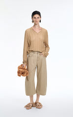 Sweater / JNBY Delicate Collar Cotton Jacquard Pullover