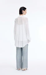 Sweater / JNBY H-Shaped Longline Cotton Cardigan