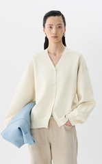 Sweater / JNBY H-line Mid-Length Cardigan