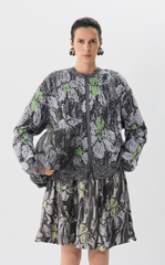 Sweater / JNBY Hand-Painted Daffodil Crop Cardigan