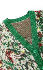 Sweater / JNBY Hand-Painted Kew Garden Long Cardigan