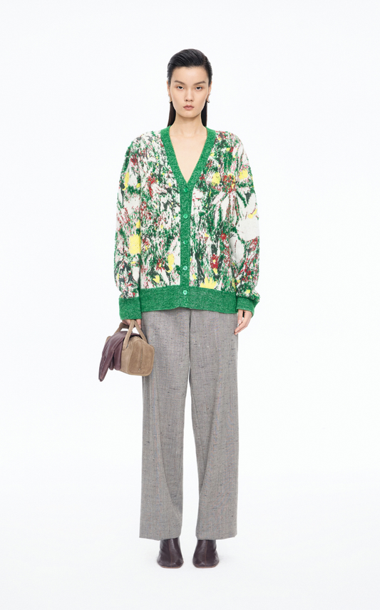 Sweater / JNBY Hand-Painted Kew Garden Long Cardigan