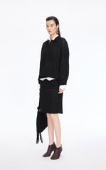 Sweater / JNBY Jacquard Raglan Cotton Blend Sweater