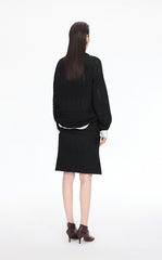 Sweater / JNBY Jacquard Raglan Cotton Blend Sweater