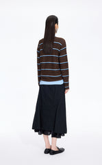 Sweater / JNBY Lightweight Cotton Blend V-Neck Pullover