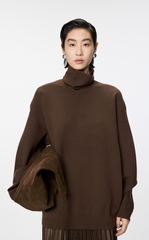 Sweater / JNBY Luxe Ribbed Wool Turtleneck Sweater