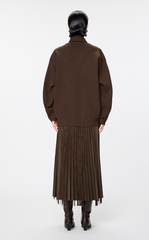 Sweater / JNBY Luxe Ribbed Wool Turtleneck Sweater