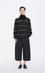 Sweater / JNBY Textured Knit Long-Sleeve Polo Top