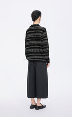 Sweater / JNBY Textured Knit Long-Sleeve Polo Top