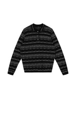 Sweater / JNBY Textured Knit Long-Sleeve Polo Top