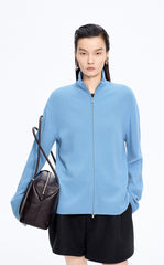 Sweater / JNBY Merino Wool Zip-Stand Pullover