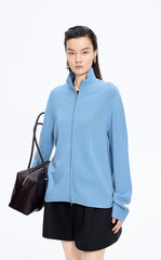 Sweater / JNBY Merino Wool Zip-Stand Pullover