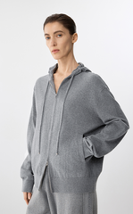 Sweater / JNBY Mid-Length Hooded Knit Cardigan