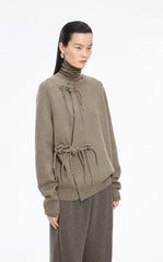 Sweater / JNBY O-Shape Mid-Length Wool Blend Cardigan