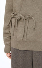 Sweater / JNBY O-Shape Mid-Length Wool Blend Cardigan