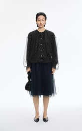 Sweater / JNBY Oversized O-line Mid-length Cardigan