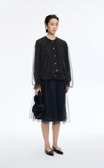 Sweater / JNBY Oversized O-line Mid-length Cardigan