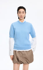 Sweater / JNBY Relaxed T-shape Short-Sleeve Sweater