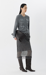 Sweater / JNBY Slim Fit Cropped Cardigan