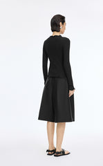 Sweater / JNBY Slim X-Shape Wool Cardigan