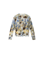 Sweater / JNBY T-Shape Floral Print Mohair Blend Cardigan