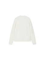 Sweater / JNBY Wool-Blend Collarless Zip Cardigan