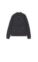 Sweater / JNBY Wool-Blend Collarless Zip Cardigan
