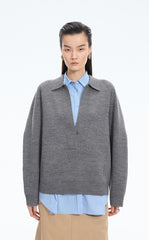 Sweater / JNBY Wool Blend Polo Neck Pullover