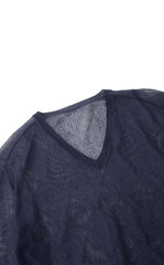 Sweater / JNBY Cotton Blend V-Neck Textured Knit