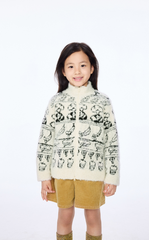 Sweater / jnby by JNBY Icelandic Pattern Alpaca Blend Cardigan