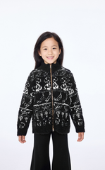 Sweater / jnby by JNBY Icelandic Pattern Alpaca Blend Cardigan