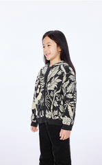 Sweater / jnby by JNBY Jacquard Pattern Long Open-Front Sweater