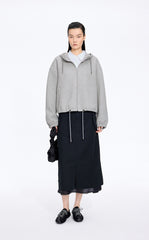 سويتشرت / جنيبي 3D نباتي تاسل حودي مفتوح بزيب