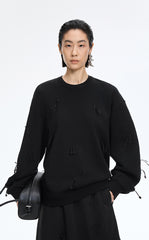 Sweatshirt / JNBY Relaxed 3D Floral Tassels Pullover