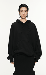 Sweatshirt / JNBY Drawstring Aluminum Wire Cotton Hooded Pullover