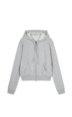 Sweatshirt / JNBY Drawstring Cropped Cotton Hoodie