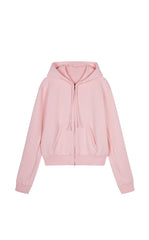 Sweatshirt / JNBY Drawstring Cropped Cotton Hoodie