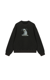 Sweatshirt / JNBY Fuzzy Pup Graphic Oversized Sweatshirt