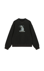 Sweatshirt / JNBY Fuzzy Pup Graphic Oversized Sweatshirt