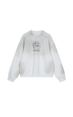 Sweatshirt / JNBY Fuzzy Pup Graphic Oversized Sweatshirt