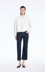 Sweatshirt / JNBY O-Shape Zip Cotton-Blend Hoodie