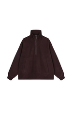 Sweatshirt / JNBY Oversized Zip-Front Pullover With Drawstring Hem